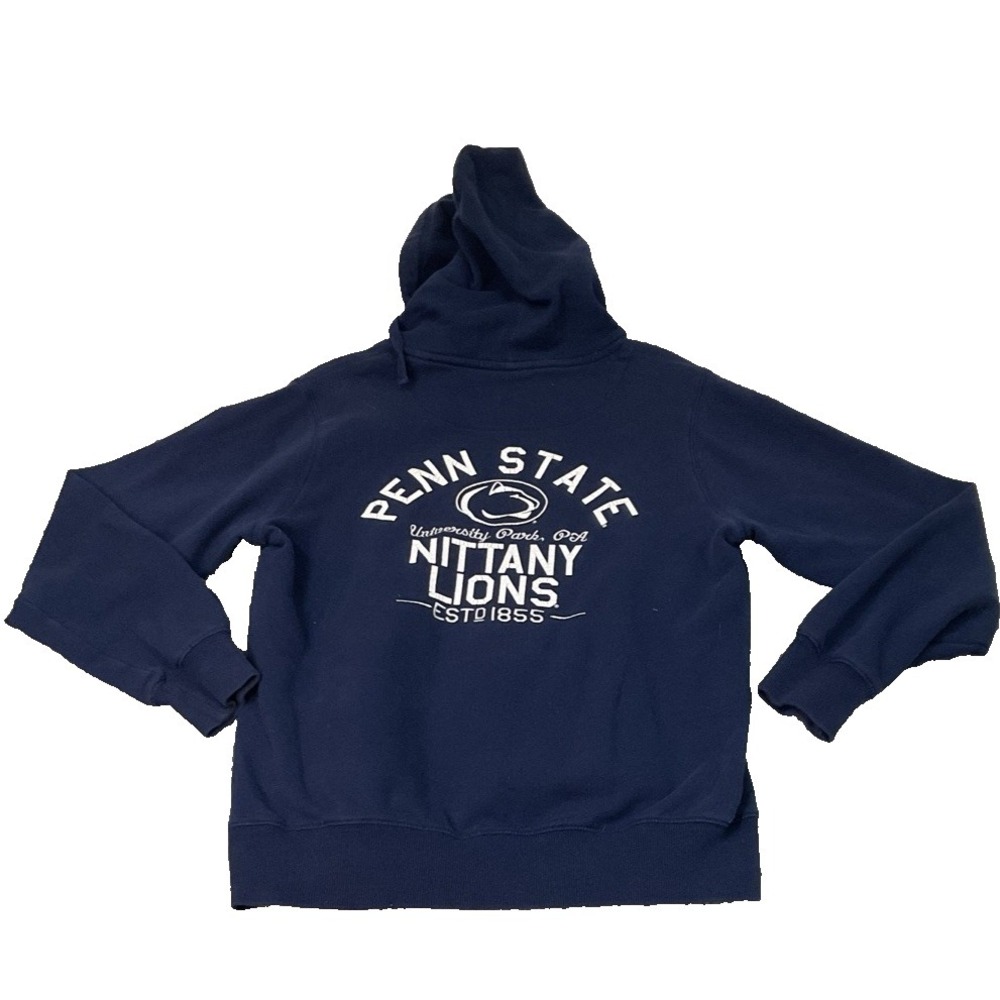 Nike Penn State Nittany Lions Kangaroo Pocket Navy Blue Hoodie Sweatshirt Sz L